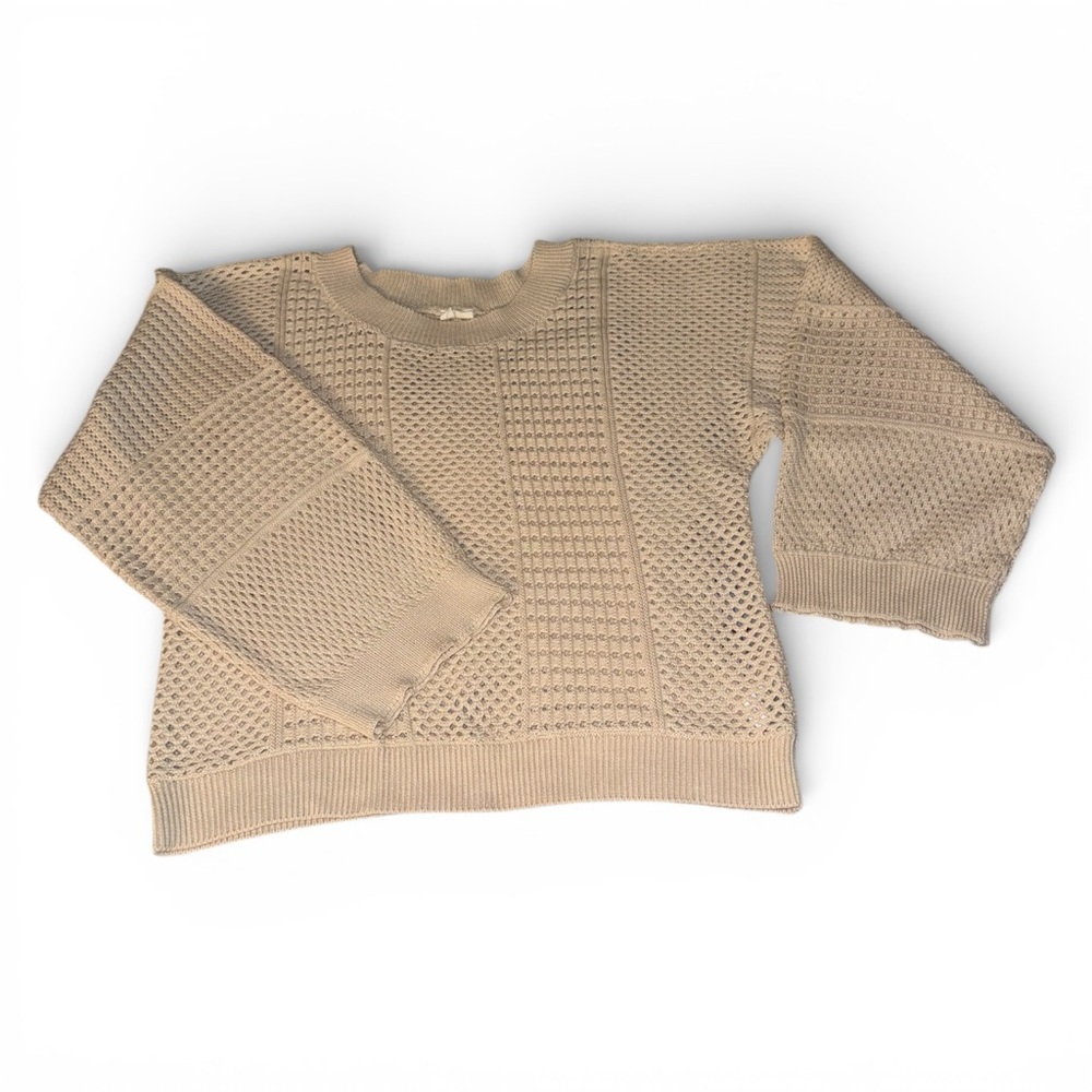 Anthropologie MOTH Women’s Oversized Knitted Sweater - Ivory - Size Medium